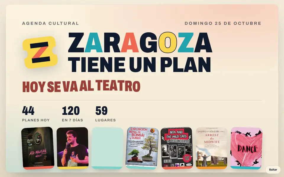 Zaragoza tiene un plan · Muro de carteles