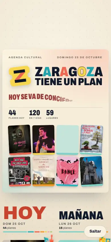 Zaragoza tiene un plan · Muro de carteles