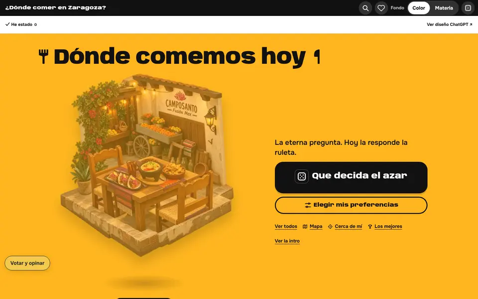 ¿Dónde comer en Zaragoza? · Versión 2 · Claude