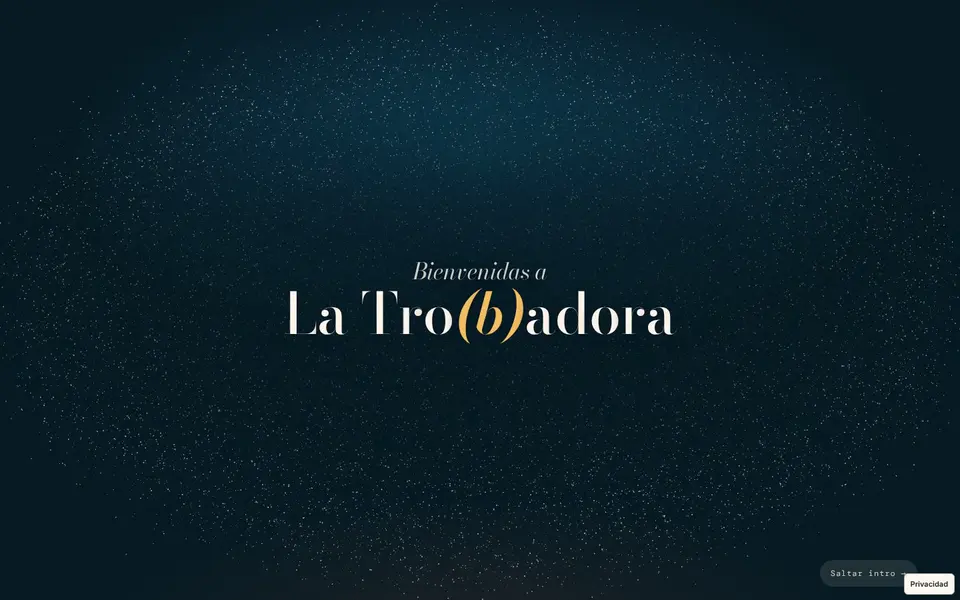 La Tro(B)adora · Portada